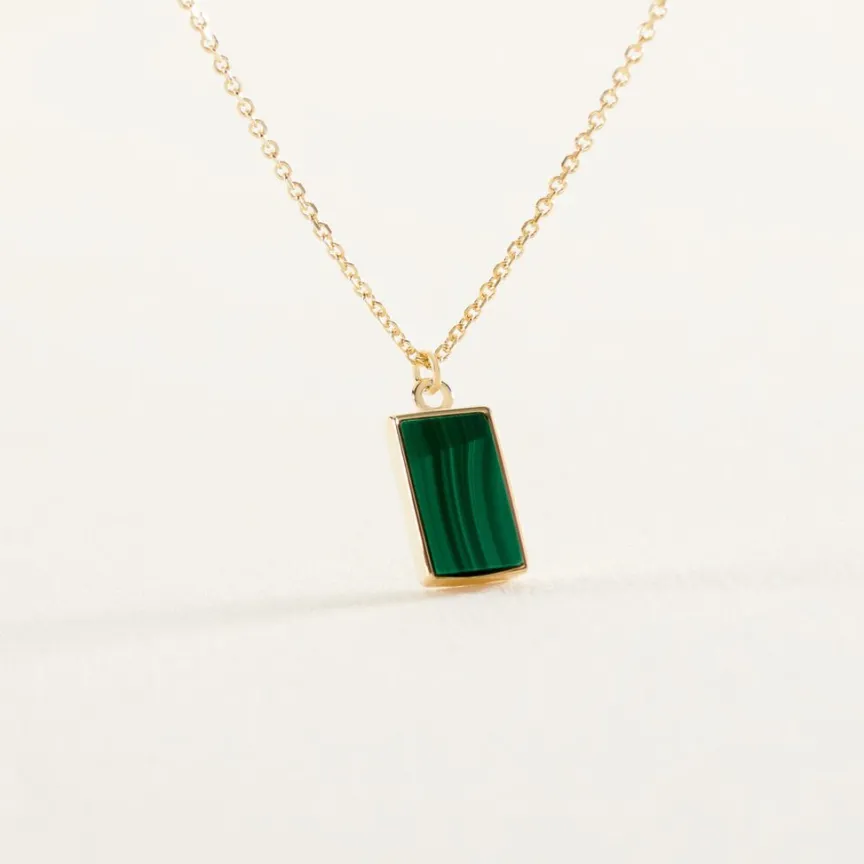 Collier Hallie Or Jaune Malachite-Histoire d'Or Best