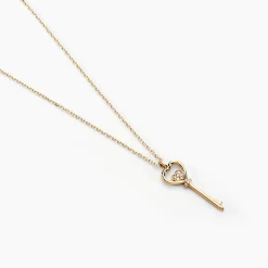 Histoire d'Or Collier Heartkey Or Jaune Diamant