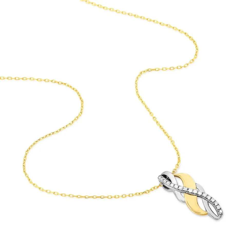 Histoire d'Or Collier Helene Or Bicolore Diamant
