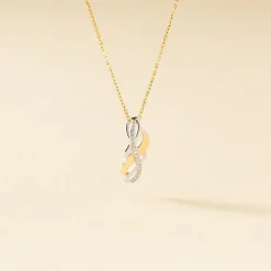 Histoire d'Or Collier Helene Or Bicolore Diamant