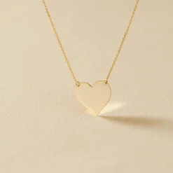 Histoire d'Or Collier Helenia Coeur Gravable Or Jaune