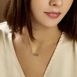 Collier Helsa Argent Blanc-Histoire d'Or Discount