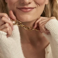 Histoire d'Or Collier Hennie Acier Doré