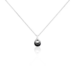 Histoire d'Or Collier Héléane Argent Blanc Céramique Et Oxyde De Zirconium