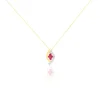 Collier Hoela Or Jaune Diamant Et Rubis-Histoire d'Or Sale