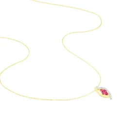 Collier Hoela Or Jaune Diamant Et Rubis-Histoire d'Or Sale