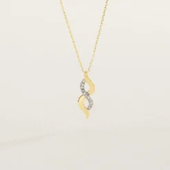 Collier Ilarione Or Jaune Diamant-Histoire d'Or New