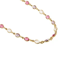 Collier Ilvaae Plaqué Or Pierre De Synthèse Rose-Histoire d'Or Outlet