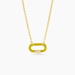 Collier Infini Pop Argent Jaune Oxyde De Zirconium-Histoire d'Or Best