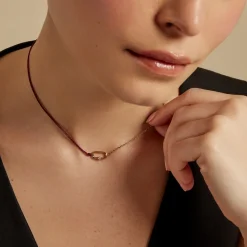 Histoire d'Or Collier Infini Pop Argent Jaune Oxyde De Zirconium