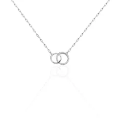 Collier Isabel Argent Blanc Oxyde De Zirconium-Histoire d'Or Hot