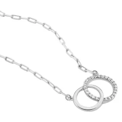 Collier Isabel Argent Blanc Oxyde De Zirconium-Histoire d'Or Hot