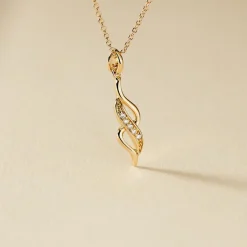 Collier Ishaae Plaqué Or Jaune Oxyde De Zirconium-Histoire d'Or Clearance