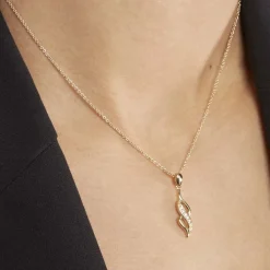 Collier Ishaae Plaqué Or Jaune Oxyde De Zirconium-Histoire d'Or Clearance