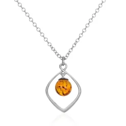 Histoire d'Or Collier Iva Argent Blanc Ambre