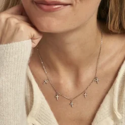 Histoire d'Or Collier Ivah Argent Blanc Oxyde De Zirconium