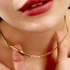 Histoire d'Or Collier Ivy Maille Haricot Or Jaune