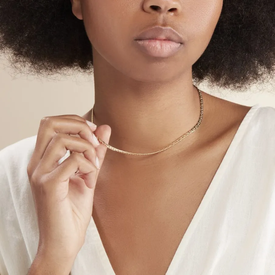 Histoire d'Or Collier Ivy Maille Haricot
