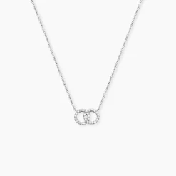 Collier Iwa Argent Blanc Oxyde De Zirconium-Histoire d'Or Discount