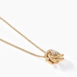 Histoire d'Or Collier Iwaki Plaqué Or Jaune Oxyde De Zirconium