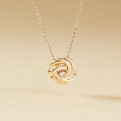 Histoire d'Or Collier Iwaki Plaqué Or Jaune Oxyde De Zirconium