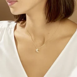 Histoire d'Or Collier Iwaki Plaqué Or Jaune Oxyde De Zirconium