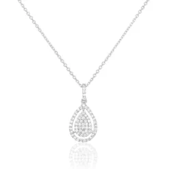 Histoire d'Or Collier Izia Or Blanc Diamant