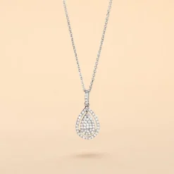 Histoire d'Or Collier Izia Or Blanc Diamant