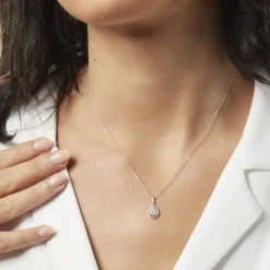 Histoire d'Or Collier Izia Or Blanc Diamant