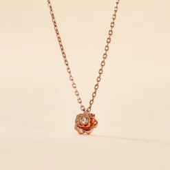 Histoire d'Or Collier Jannea Argent Rose Oxyde De Zirconium
