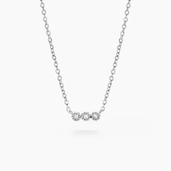 Collier Janys Argent Blanc Oxyde De Zirconium-Histoire d'Or Best