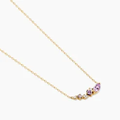 Histoire d'Or Collier Jardin Secret Or Jaune Améthyste