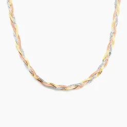 Collier Jasmin Tresse Or Tricolore-Histoire d'Or Outlet