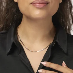 Histoire d'Or Collier Jasmin Tresse Or Tricolore