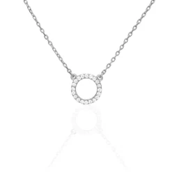 Collier Jaya Argent Blanc Oxyde De Zirconium-Histoire d'Or Clearance