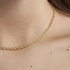 Collier Jerry Danilo Maille Corde Or Jaune-Histoire d'Or Online