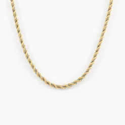 Histoire d'Or Collier Jerryenne Maille Corde Et Venitienne Or Bicolore