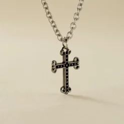 Histoire d'Or Collier Jodoc Acier Blanc