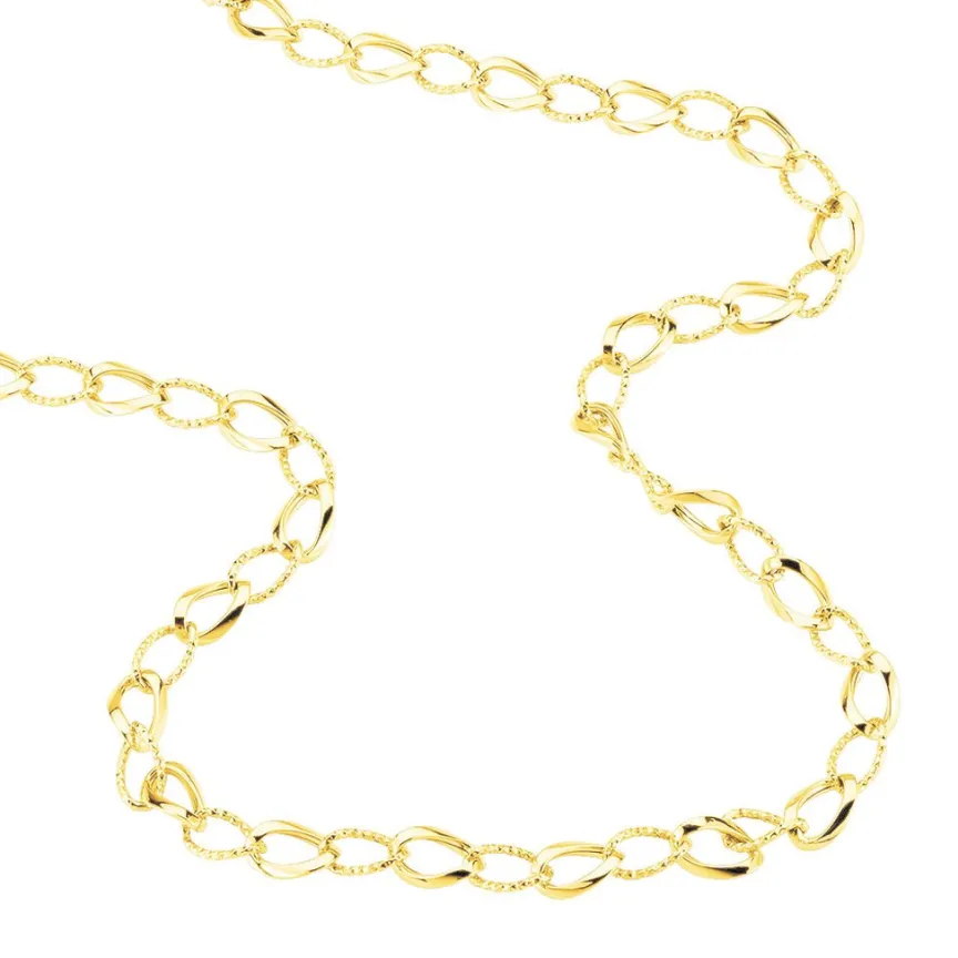 Collier Joice Maille Alternée Et Godronne-Histoire d'Or