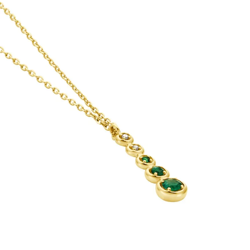 Collier Josephine Or Jaune Emeraude-Histoire d'Or Clearance