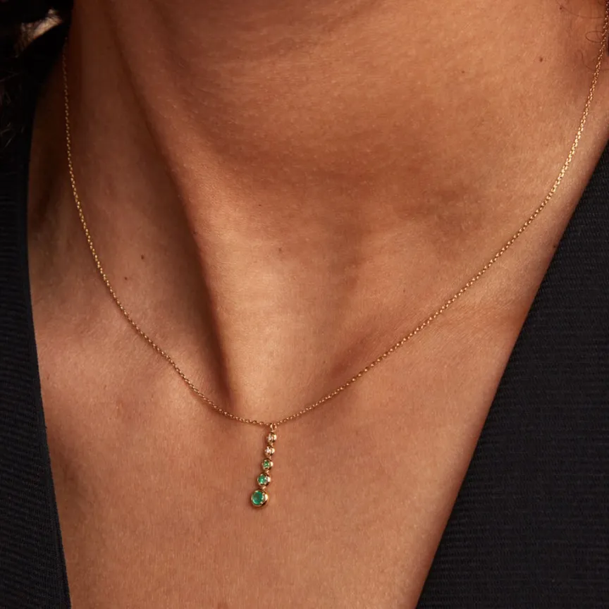 Collier Josephine Or Jaune Emeraude-Histoire d'Or Clearance