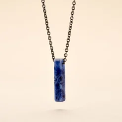 Collier Acier Noir Sodalite-JOURDAN Best