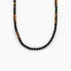 JOURDAN Collier Jaycob Autres Noir Agate Quartz