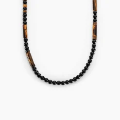 JOURDAN Collier Jaycob Autres Noir Agate Quartz