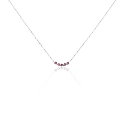 Histoire d'Or Collier Karrie Argent Blanc Oxyde De Zirconium