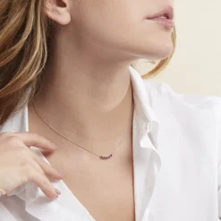 Histoire d'Or Collier Karrie Argent Blanc Oxyde De Zirconium