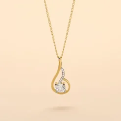 Histoire d'Or Collier Koline Or Jaune Oxyde De Zirconium