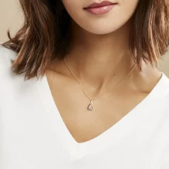 Histoire d'Or Collier Koline Or Jaune Oxyde De Zirconium