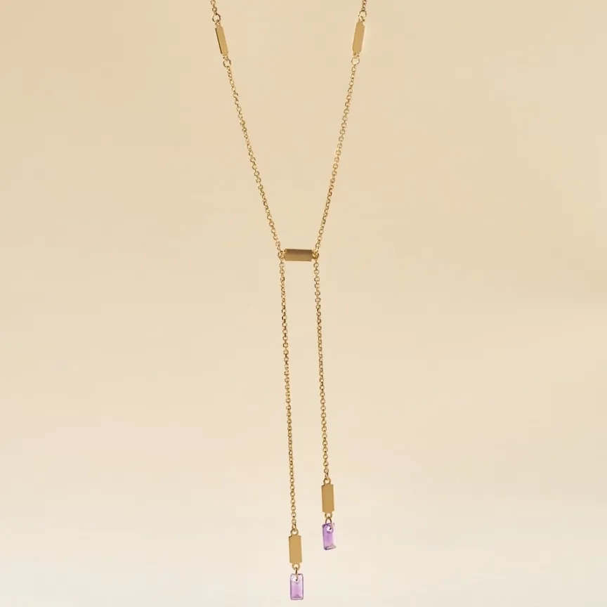 Collier Lavender Or Jaune Améthyste-Histoire d'Or Outlet
