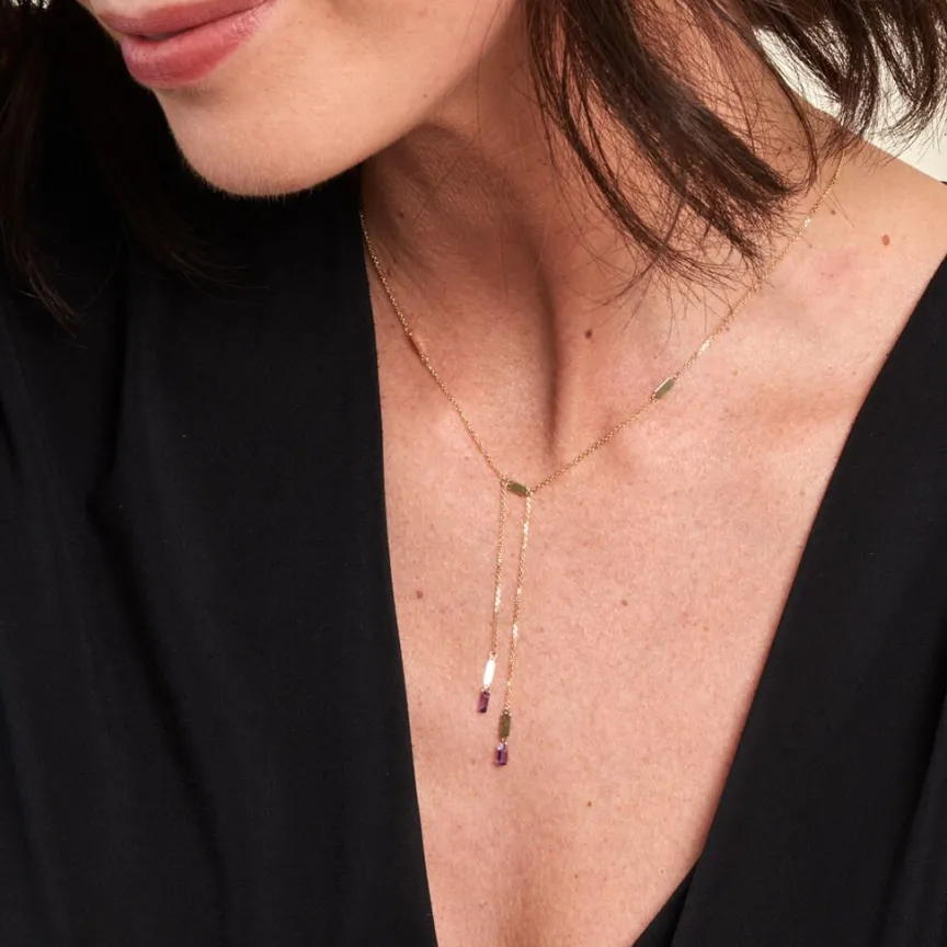 Collier Lavender Or Jaune Améthyste-Histoire d'Or Outlet